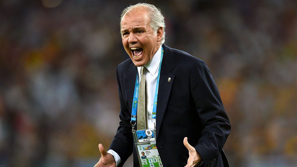 RIO DE JANEIRO, BRAZIL - JUNE 15:  Coach Alejandro Sabella of Argentina reacts during the 2014 FIFA World Cup Brazil Group F match between Argentina and Bosnia-Herzegovina at Maracana on June 15, 2014 in Rio de Janeiro, Brazil.  (Photo by Shaun Botterill - FIFA/FIFA via Getty Images)