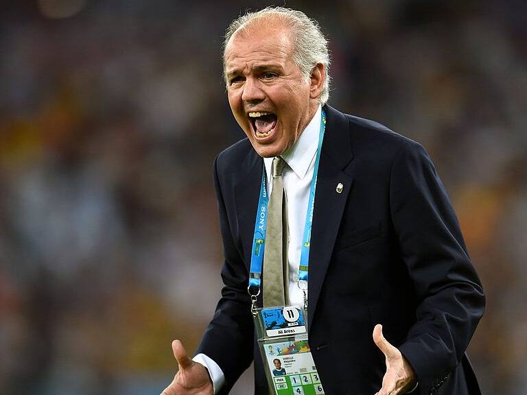 RIO DE JANEIRO, BRAZIL - JUNE 15: Coach Alejandro Sabella of Argentina reacts during the 2014 FIFA World Cup Brazil Group F match between Argentina and Bosnia-Herzegovina at Maracana on June 15, 2014 in Rio de Janeiro, Brazil. (Photo by Shaun Botterill - FIFA/FIFA via Getty Images)