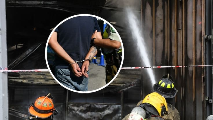 Detienen a presunto autor de incendio intencional que destruyó dos casas en Santiago Centro