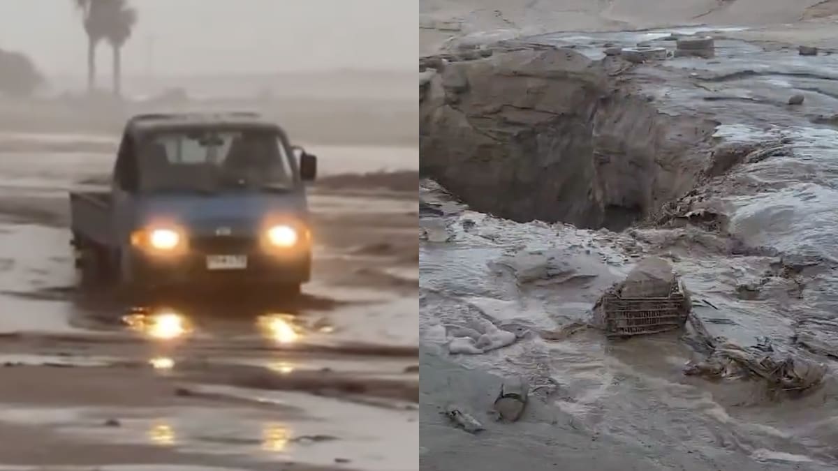 Reactivación de la quebrada Caunire por lluvias provoca cortes de ruta y afecta a vecinos en Arica