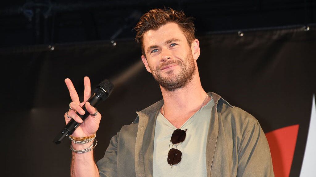 CHIBA, JAPAN - NOVEMBER 23: Chris Hemsworth attends the talk event during the Tokyo Comic Con 2019 at Makuhari Messe on November 23, 2019 in Chiba, Japan. (Photo by Jun Sato/WireImage)