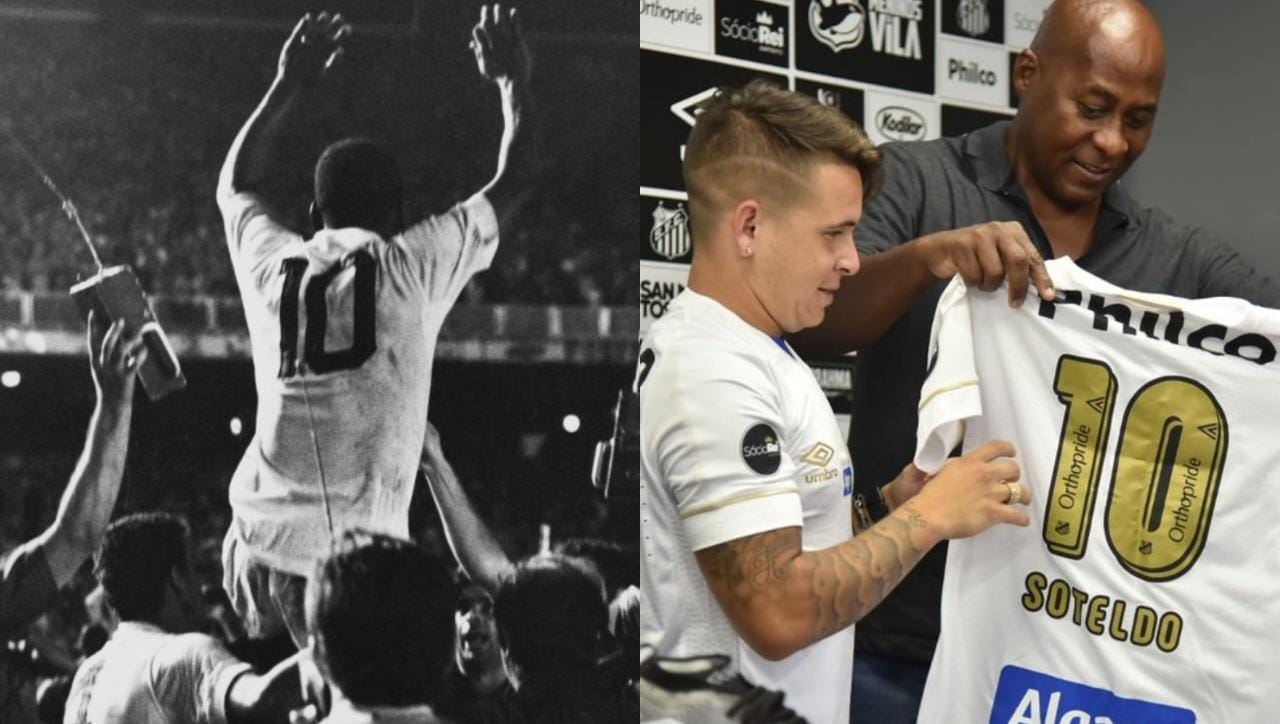 Presidente de Santos no autoriza el retiro de la "10" de Pelé y Yeferson Soteldo podrá seguir usando aquel número
