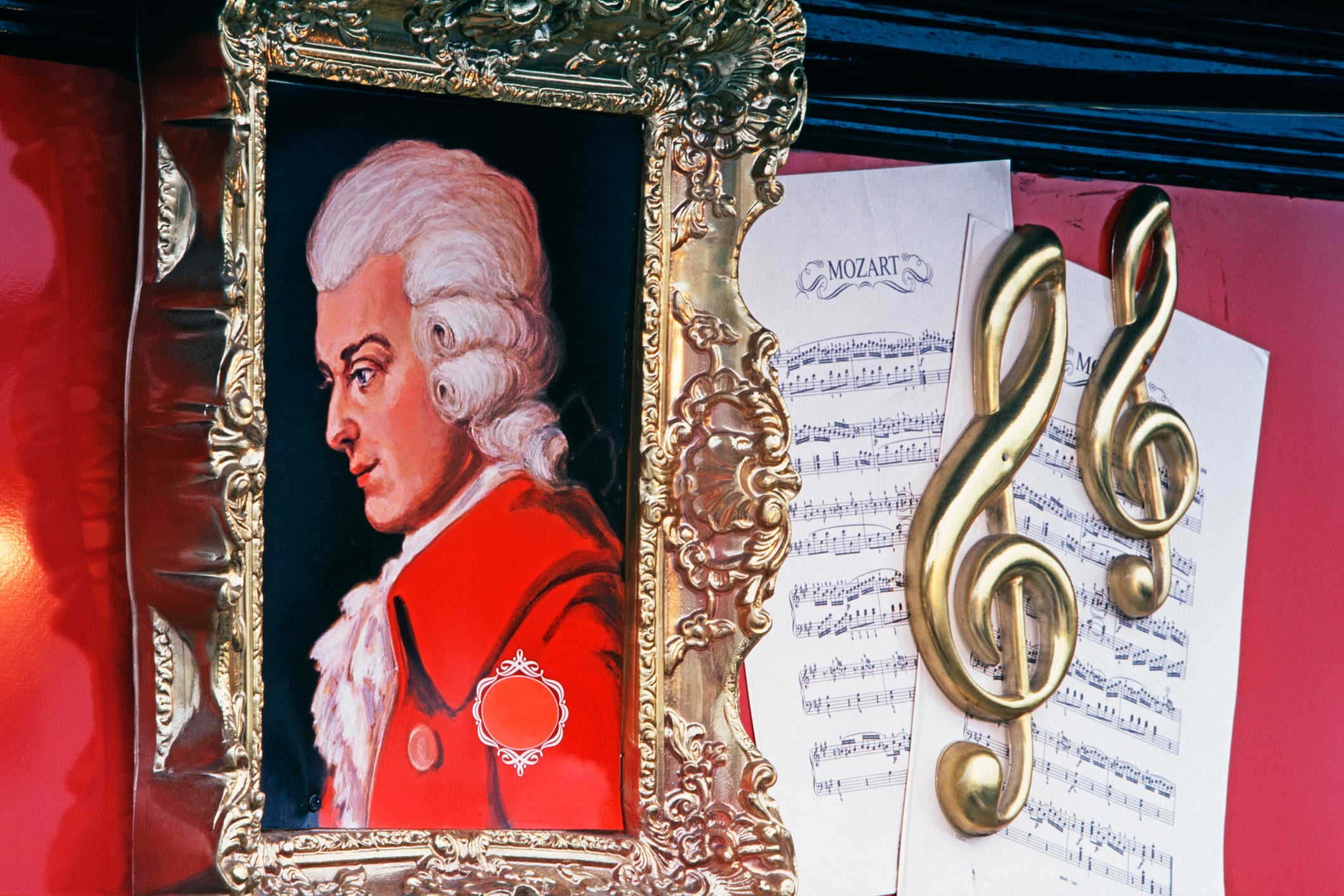 Mozart portrait. Salzburg, Austria