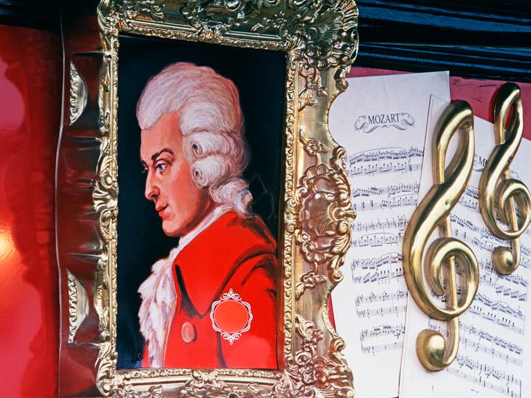 Mozart portrait. Salzburg, Austria