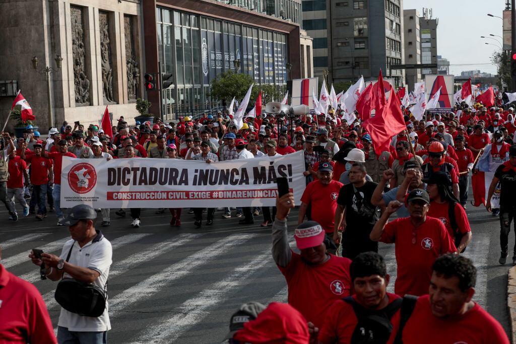 Protestas contra el gobierno interino del Perú