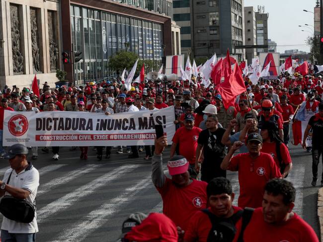 Protestas contra el gobierno interino del Perú