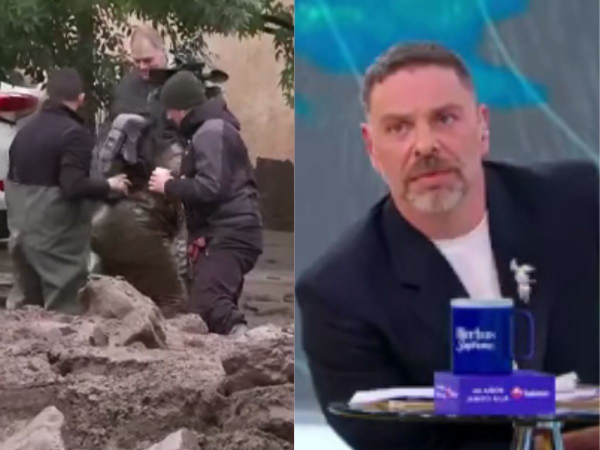“Pobrecita”: el accidente de camarógrafa de CHV que Mucho Gusto captó totalmente en vivo