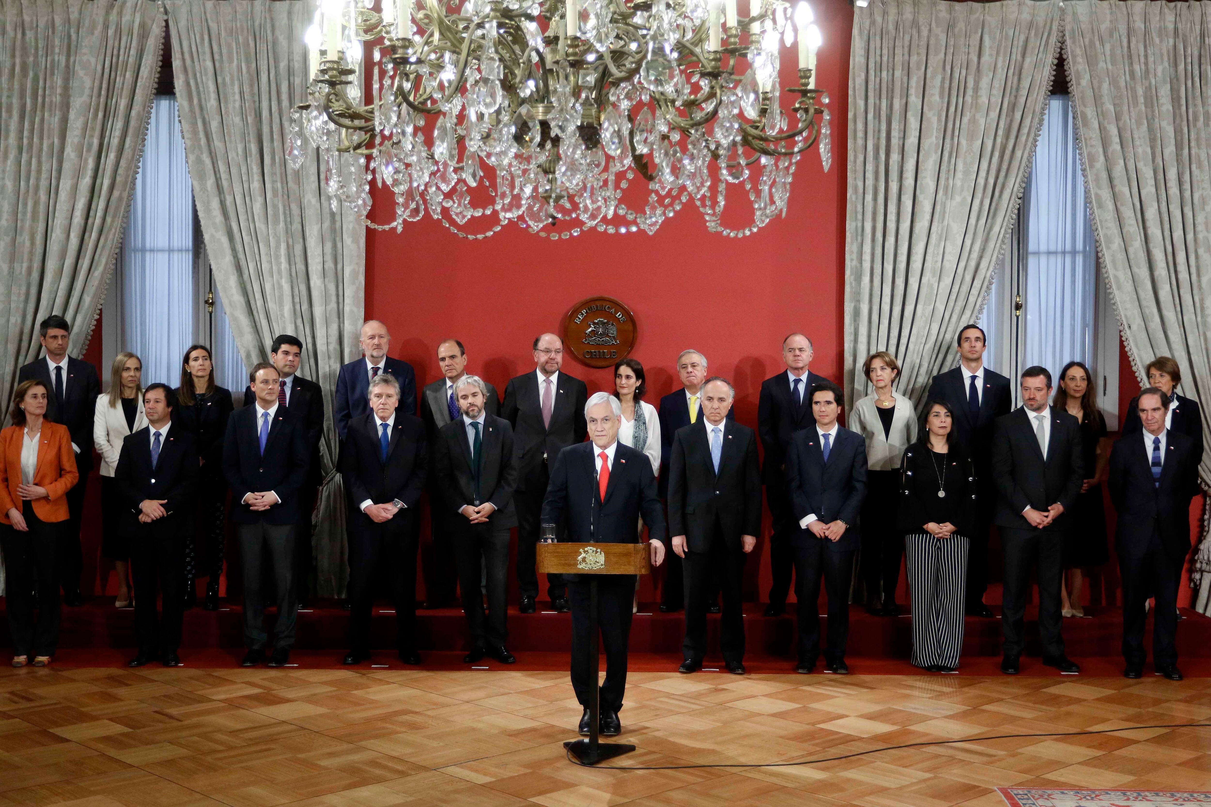 28 de Octubre de 2019/SANTIAGO
El presidente Sebastian Piñera, realiza un cambio de gabinete del estallido social que derribó en manifestaciones masivas. En la imagen
FOTO:SEBASTIANS BELTRAN/AGENCIAUNO
