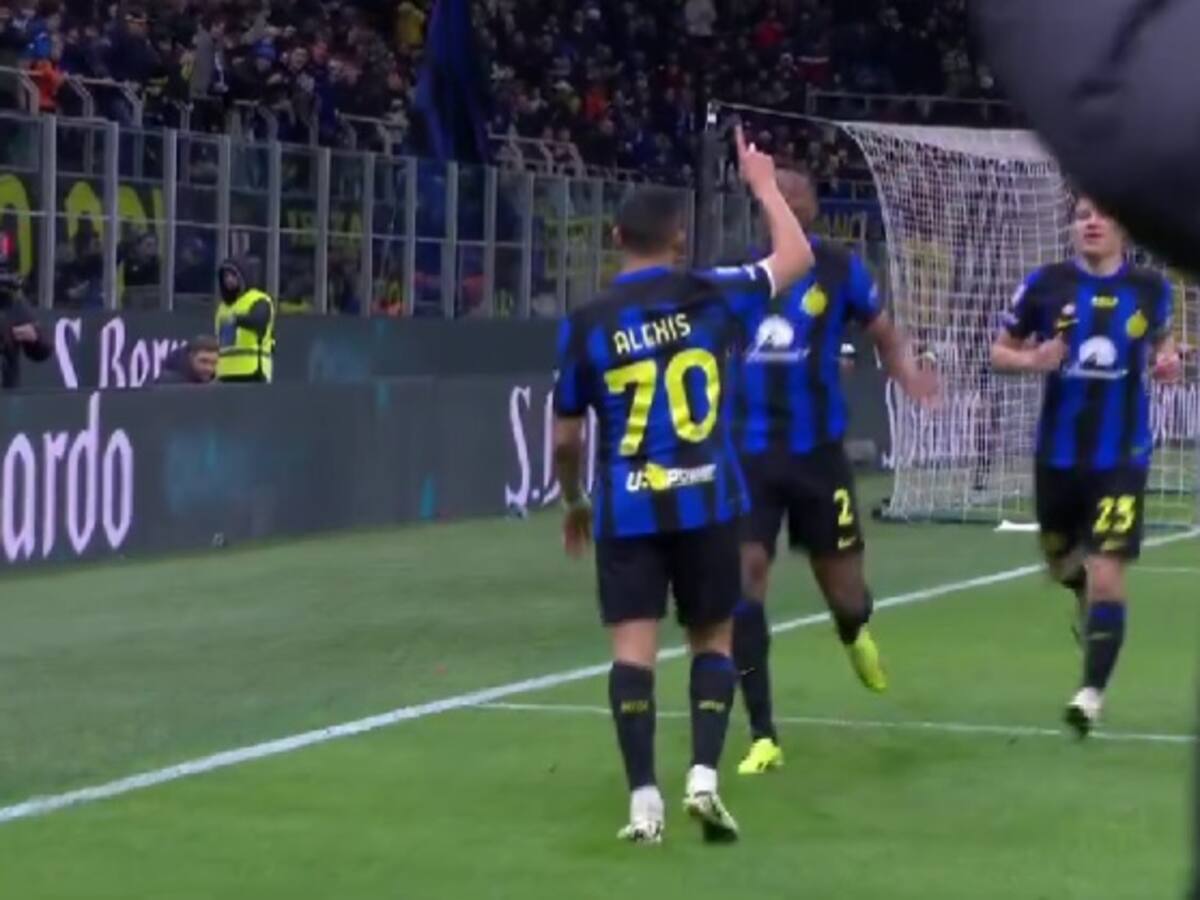 Alexis Sánchez anota y sentencia la victoria de un Inter que queda a un paso del título en Italia