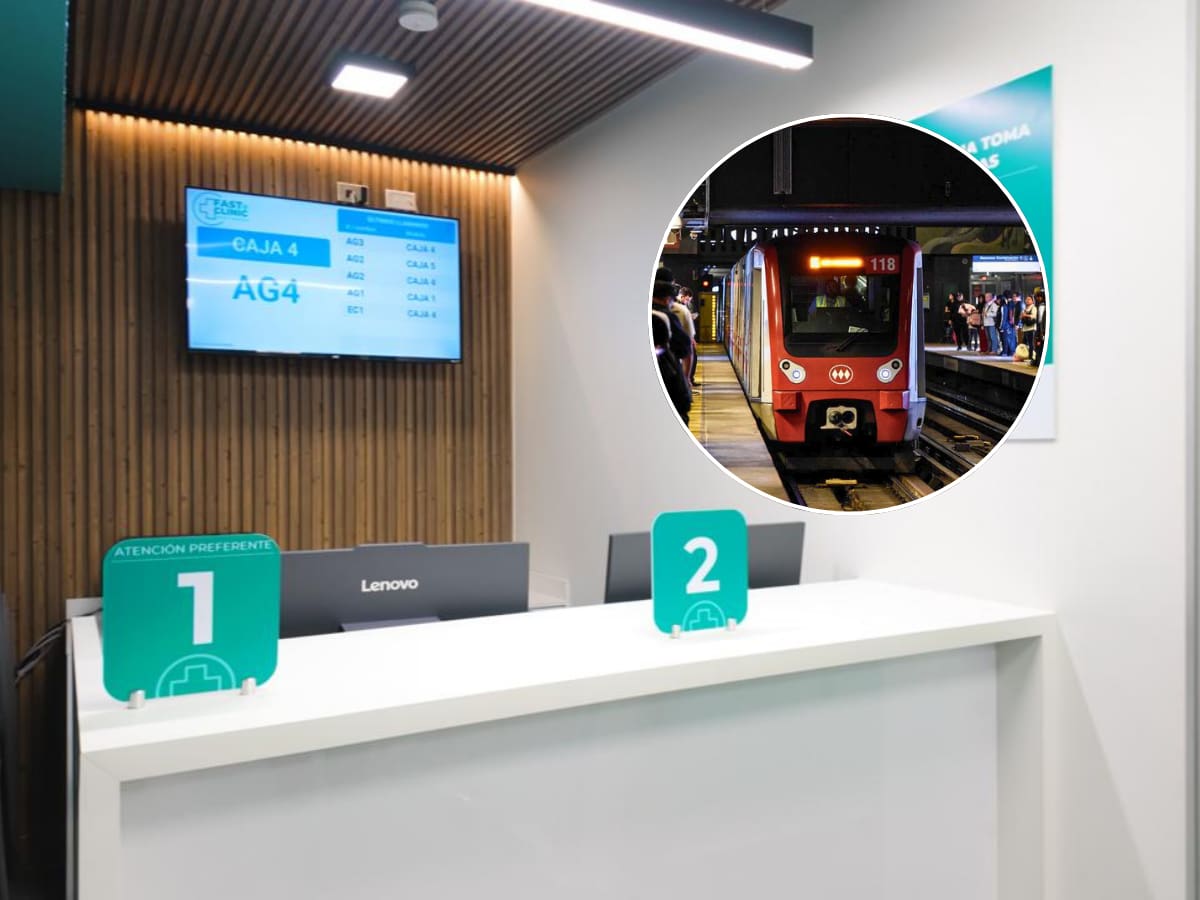 Así son los centros de salud Fast Clinic que se abrieron al interior del Metro de Santiago: si te atiendes en ellos te devuelven el pasaje
