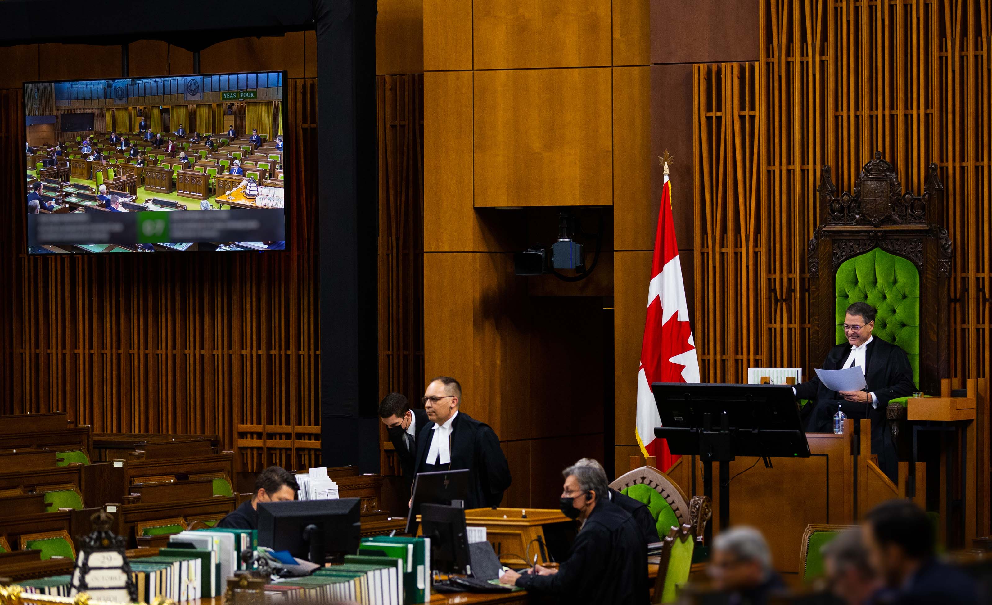 La testera del parlamento de Canadá