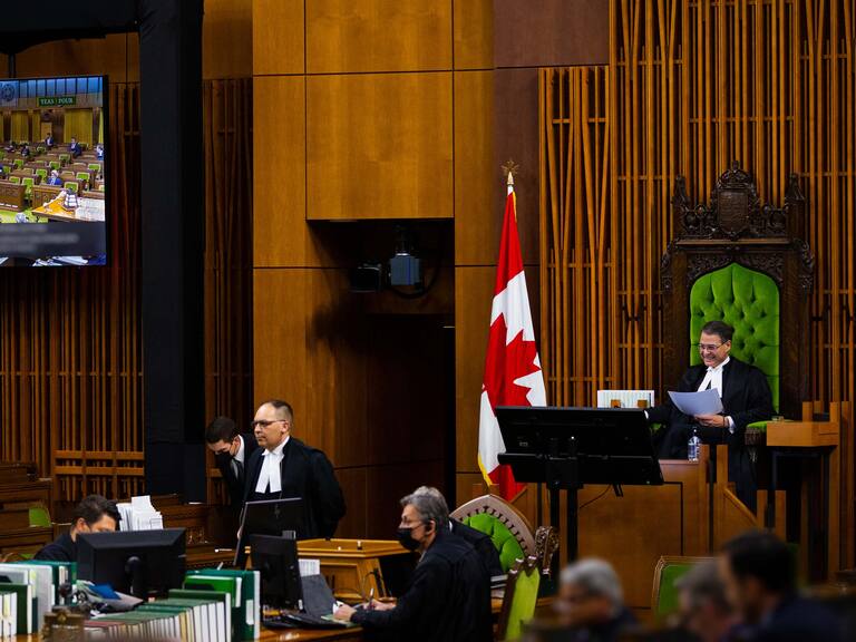 La testera del parlamento de Canadá