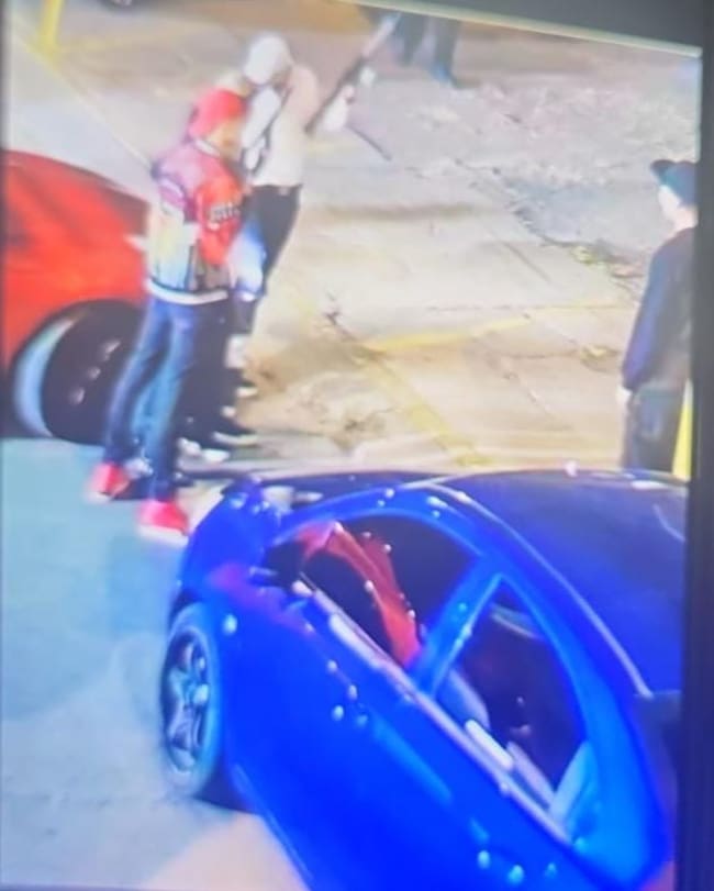 Imagen del momento de la grabación del video.