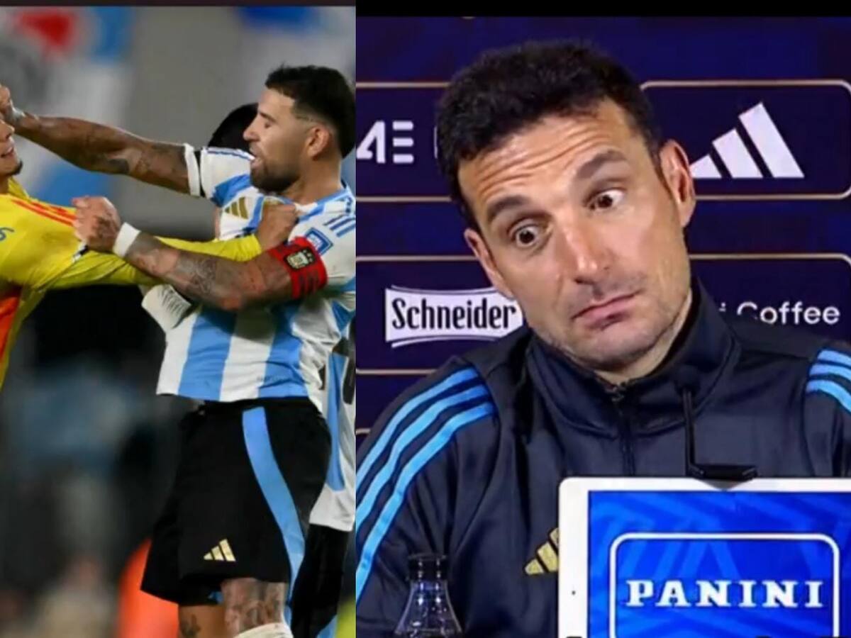 “No te da ni para correr”: jugador de Colombia se burló de Otamendi por su edad y así reaccionó Scaloni