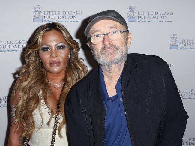 Orianne Cevey y Phil Collins, cuando estaban casados. Foto: Getty Images
