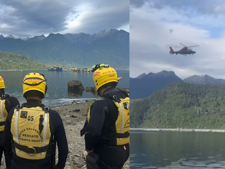 Reportan hundimiento de embarcación salmonera en Estuario de Reloncaví: hay seis trabajadores desaparecidos
