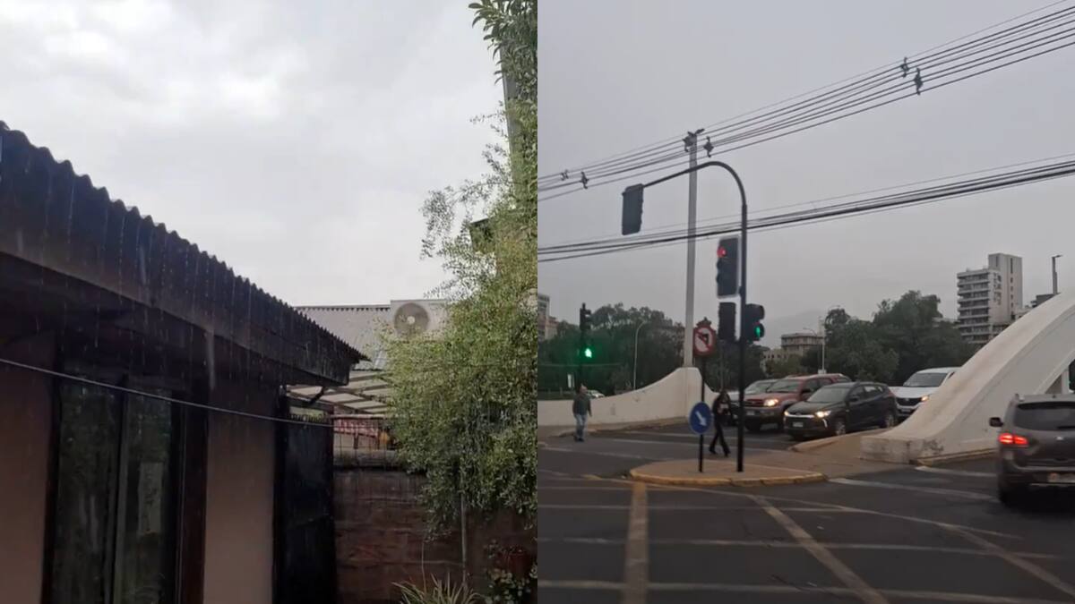 Lluvia en Santiago en pleno diciembre: usuarios comparten imágenes de precipitaciones en distintas comunas de la capital