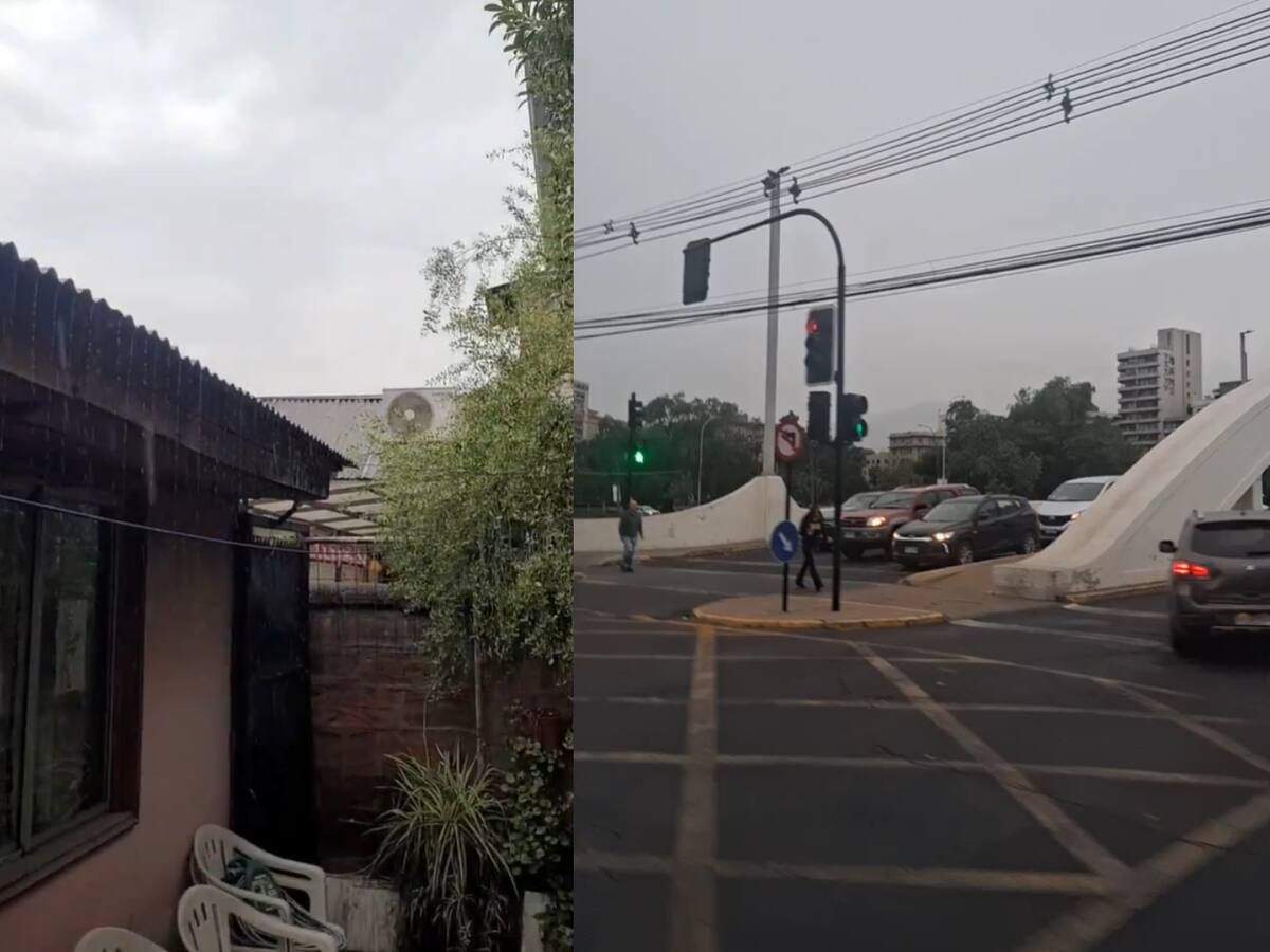 Lluvia en Santiago en pleno diciembre: usuarios comparten imágenes de precipitaciones en distintas comunas de la capital