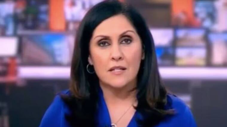 Presentadora de la BBC, Maryam Moshiri.