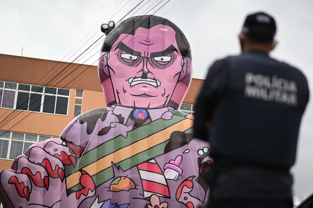 Manifestación en contra del ultraderechista Jair Bolsonaro
