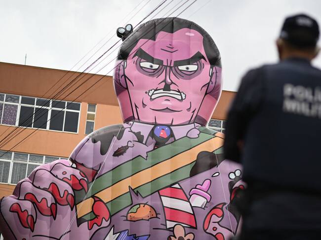 Manifestación en contra del ultraderechista Jair Bolsonaro