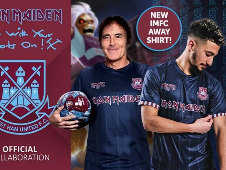 Iron Maiden y el West Ham United se vuelven a unir para lanzar colección de ropa deportiva