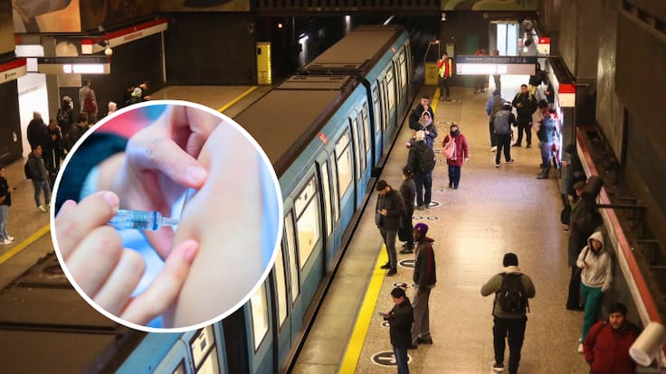 Metro de Santiago habilita puntos de vacunación gratuita: estas son las estaciones en que estarán disponibles