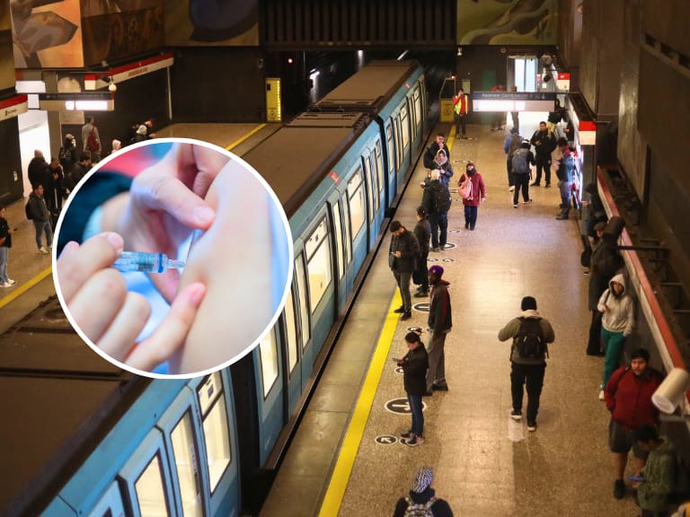 Metro de Santiago habilita puntos de vacunación gratuita: estas son las estaciones en que estarán disponibles