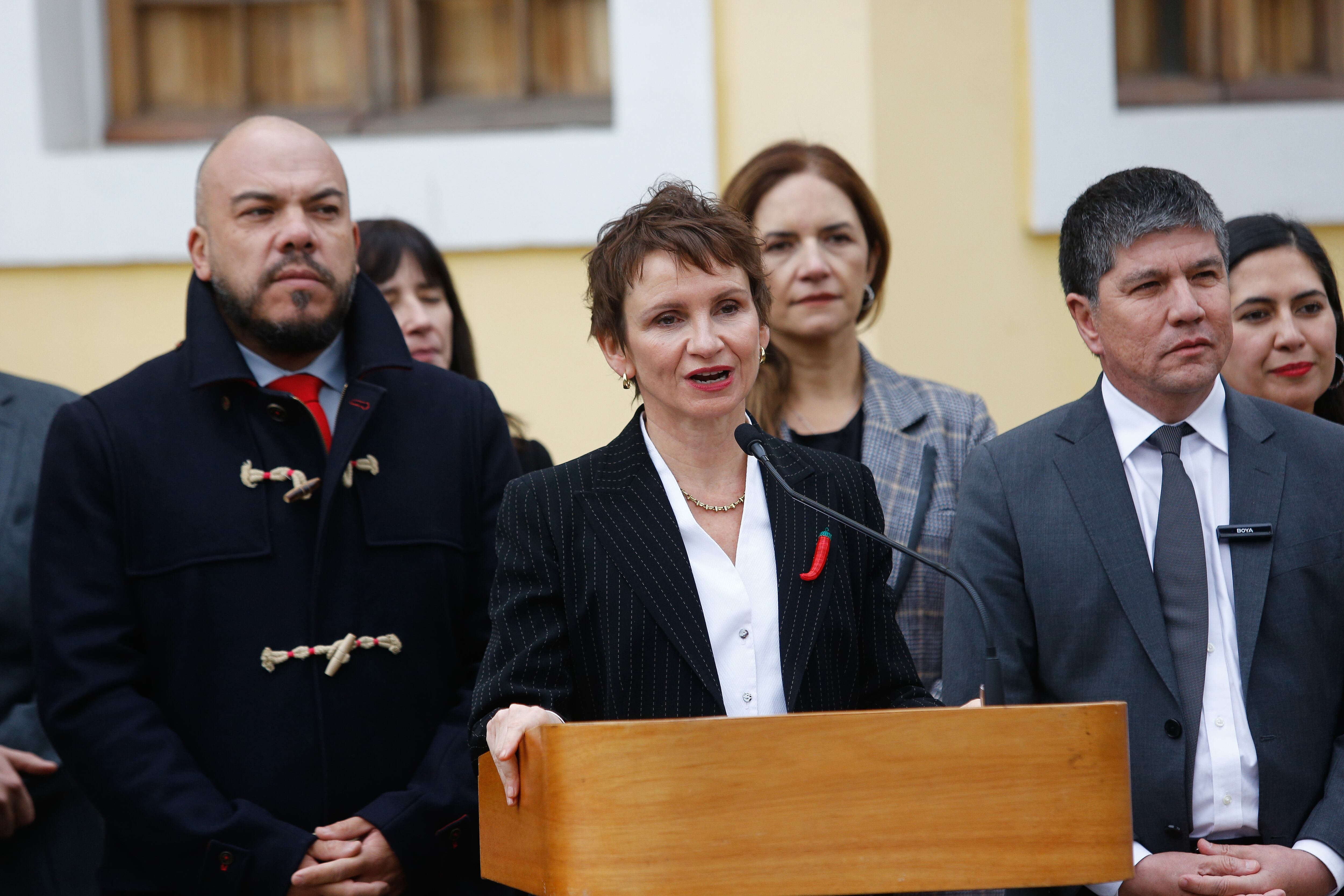 31 DE MAYO DE 2024 / SANTIAGO La ministra del Interior y Seguridad Pública, Carolina Tohá, junto con los subsecretarios del Interior, Manuel Monsalve; Prevención del Delito, Eduardo Vergara; y la subsecretaria de Desarrollo Regional y Administrativo, Francisca Perales; y la Alcaldesa de Quinta Normal Karina Delfino presenta la Cuenta Pública Participativa 2024 de la cartera, dando a conocer los avances del ministerio durante el último año.
FOTO: DIEGO MARTIN /AGENCIAUNO