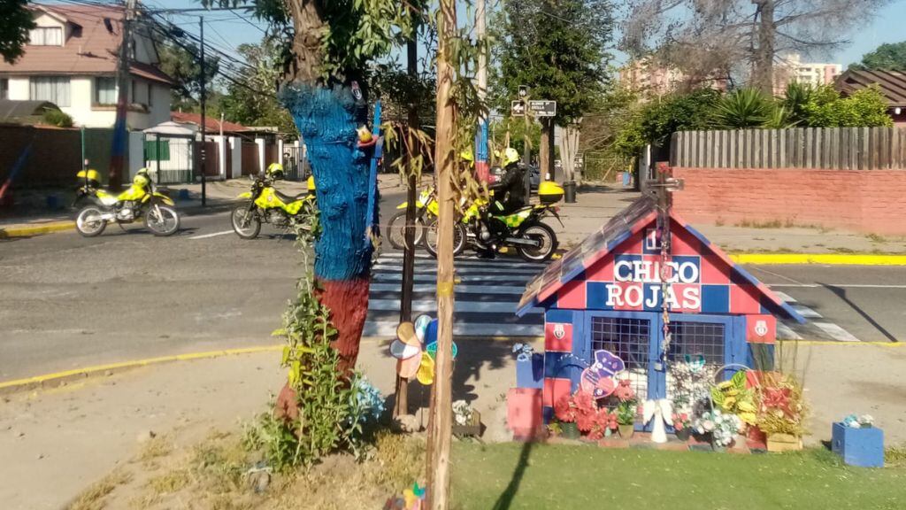 Animita del Chico Rojas. / ADN.cl