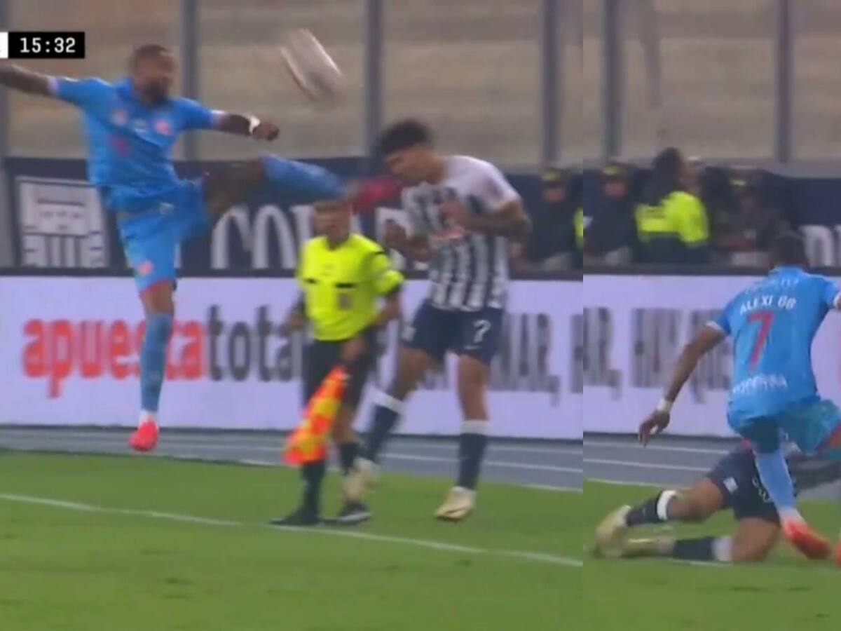 De las más peligrosas del año: la tremenda patada de un defensa en la Primera División de Perú