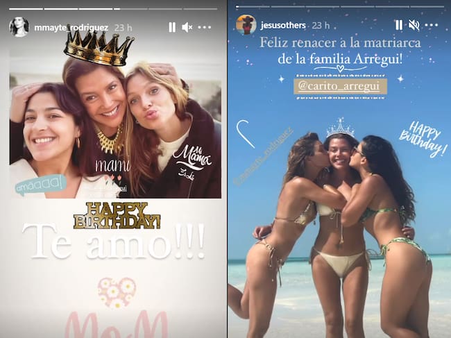 Los tiernos saludos de las hijas de Carolina Arregui en su cumpleaños número 56
