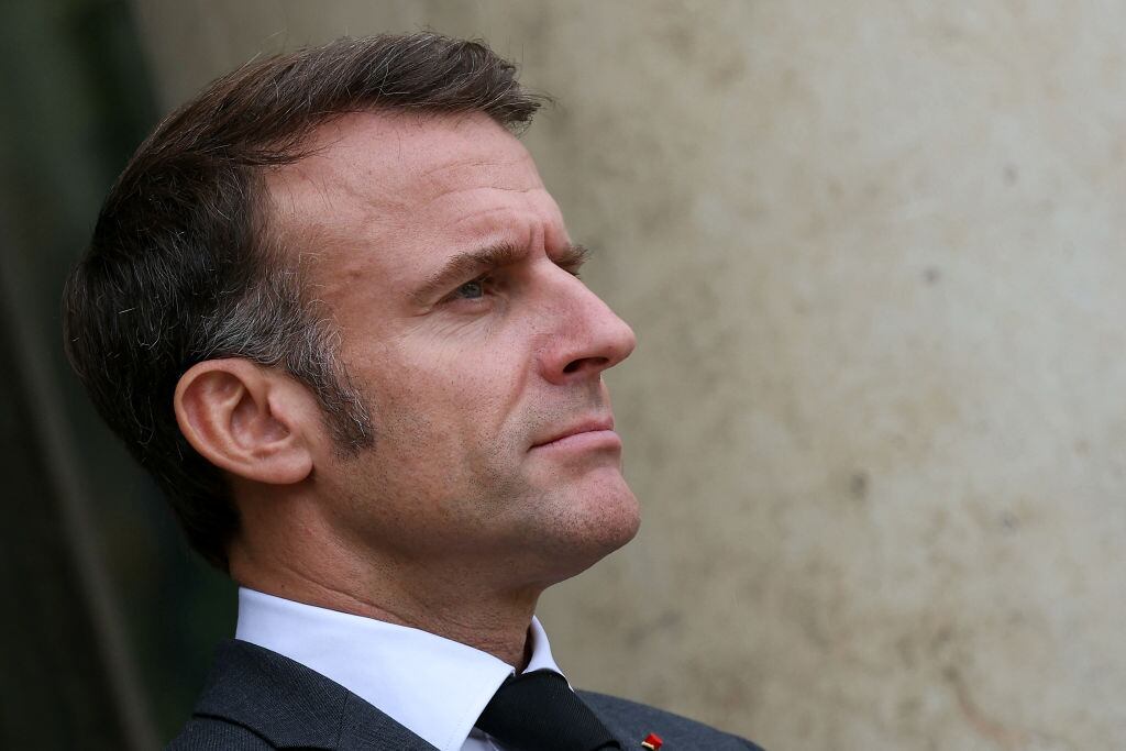 El Presidente de Francia, Emmanuel Macron, durante un evento oficial en el Palacio del Elíseo en la ciudad de París