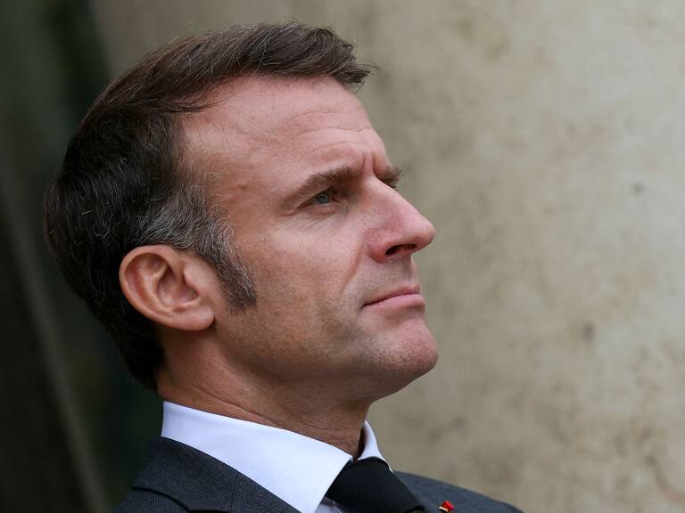 El Presidente de Francia, Emmanuel Macron, durante un evento oficial en el Palacio del Elíseo en la ciudad de París