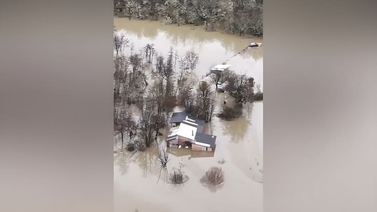 Emergencias en Aysén por lluvias: evacuaciones, desbordes y ruta interrumpida