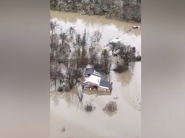 Emergencias en Aysén por lluvias: evacuaciones, desbordes y ruta interrumpida
