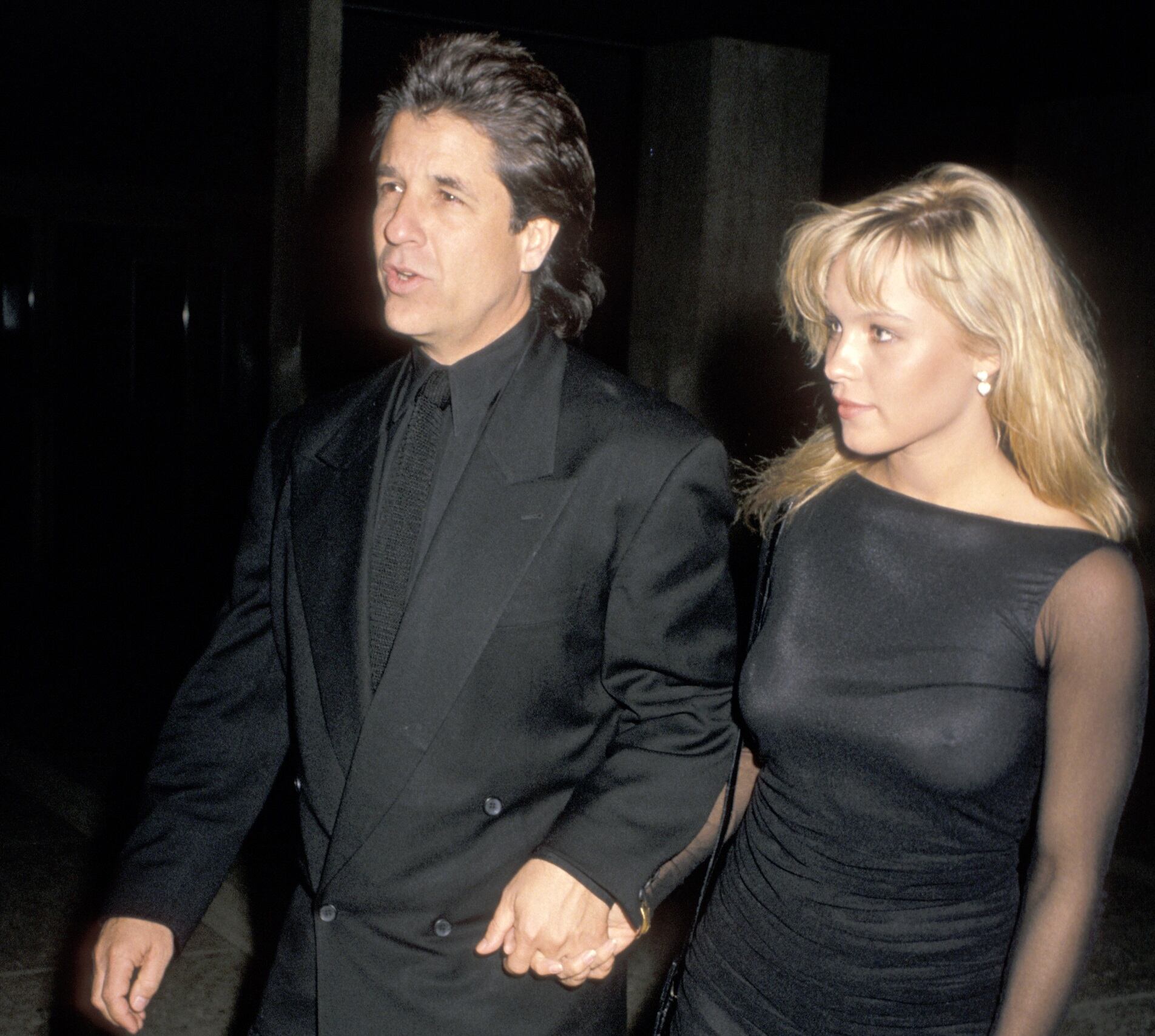 Jon Peters y Pamela Anderson en 1989