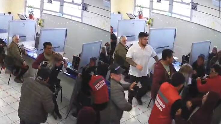 Mujeres boxeadoras golpean a guardias municipales en Curicó