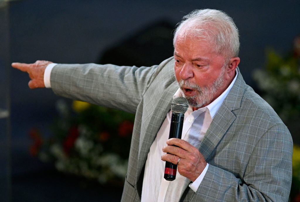 El candidato opositor de Brasil, Luiz Inácio Lula Da Silva