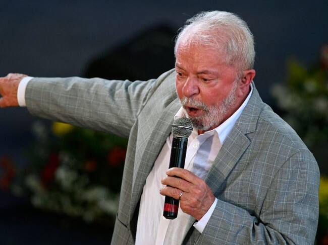 El candidato opositor de Brasil, Luiz Inácio Lula Da Silva