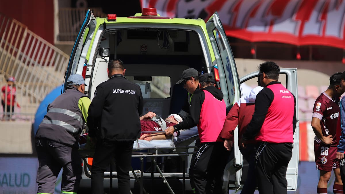 Club Deportes La Serena entregó parte médico de Sebastián Díaz tras fuerte golpe en la cabeza