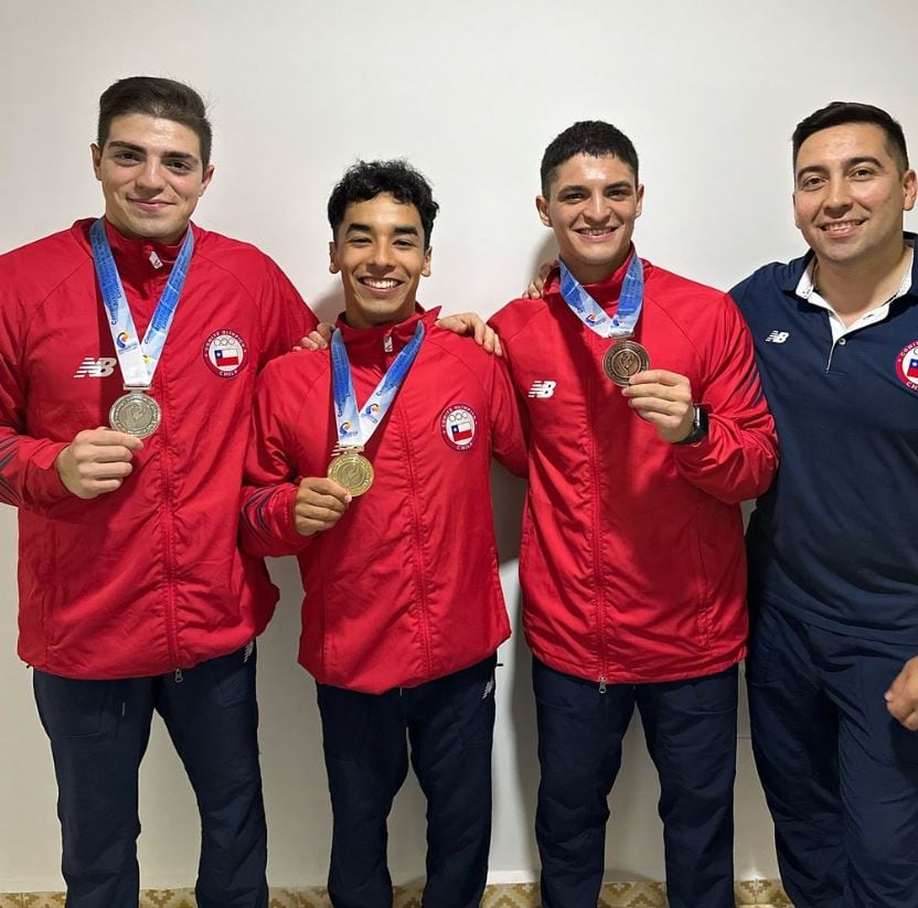 Luciano Letelier, Joaquín Álvarez y Josué Armijo.