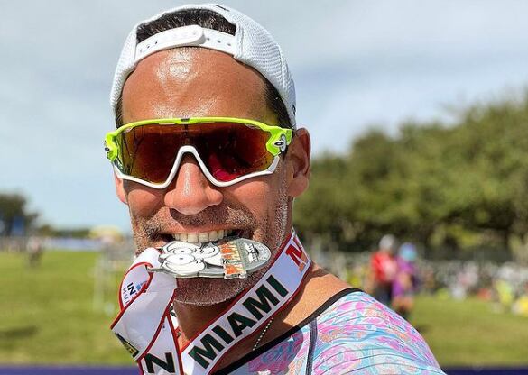 Captura Instagram Cristián de la Fuente - triatlón