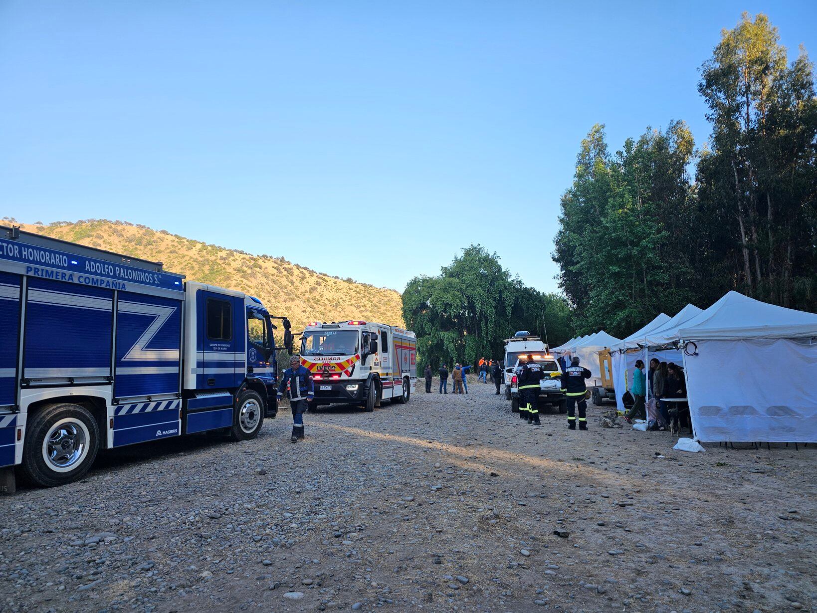 Labores de búsqueda en Río Maipo
