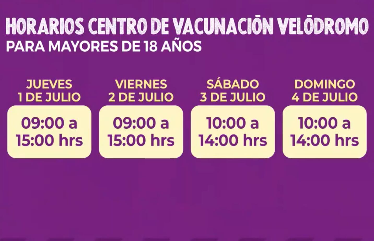 Centro de Vacunación Velódromo