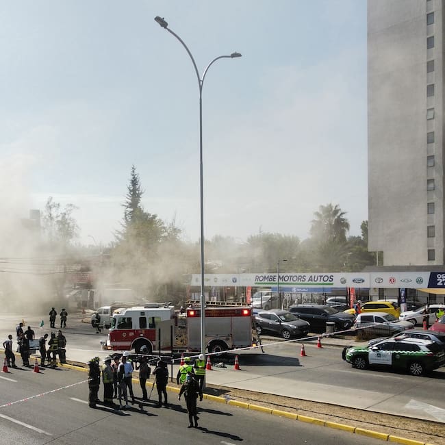 Explosión causa gran fuga de gas en Plaza Egaña: emergencia fue controlada y restablecen el tránsito