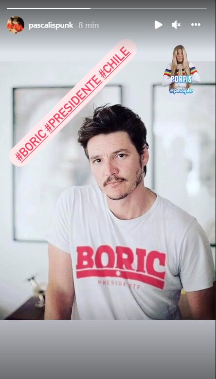 Pedro Pascal manifestó públicamente su apoyo a Boric | Instagram