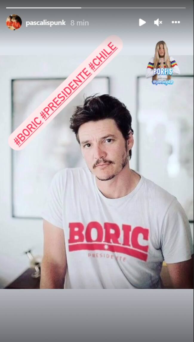 Pedro Pascal manifestó públicamente su apoyo a Boric | Instagram