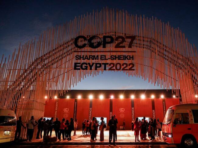 La sede de la conferencia COP27 que se desarrolla en Egipto
