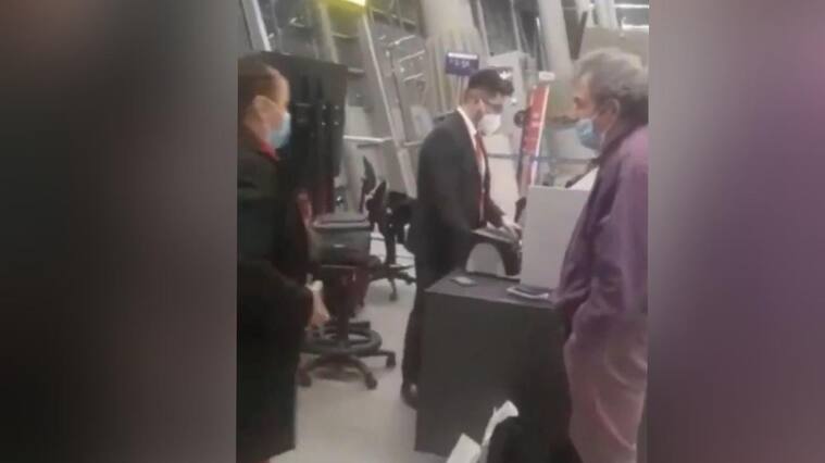 Médico fue grabado agrediendo a funcionarios de una aerolínea y la PDI | Captura
